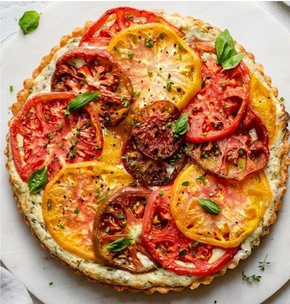 Tomato quiche