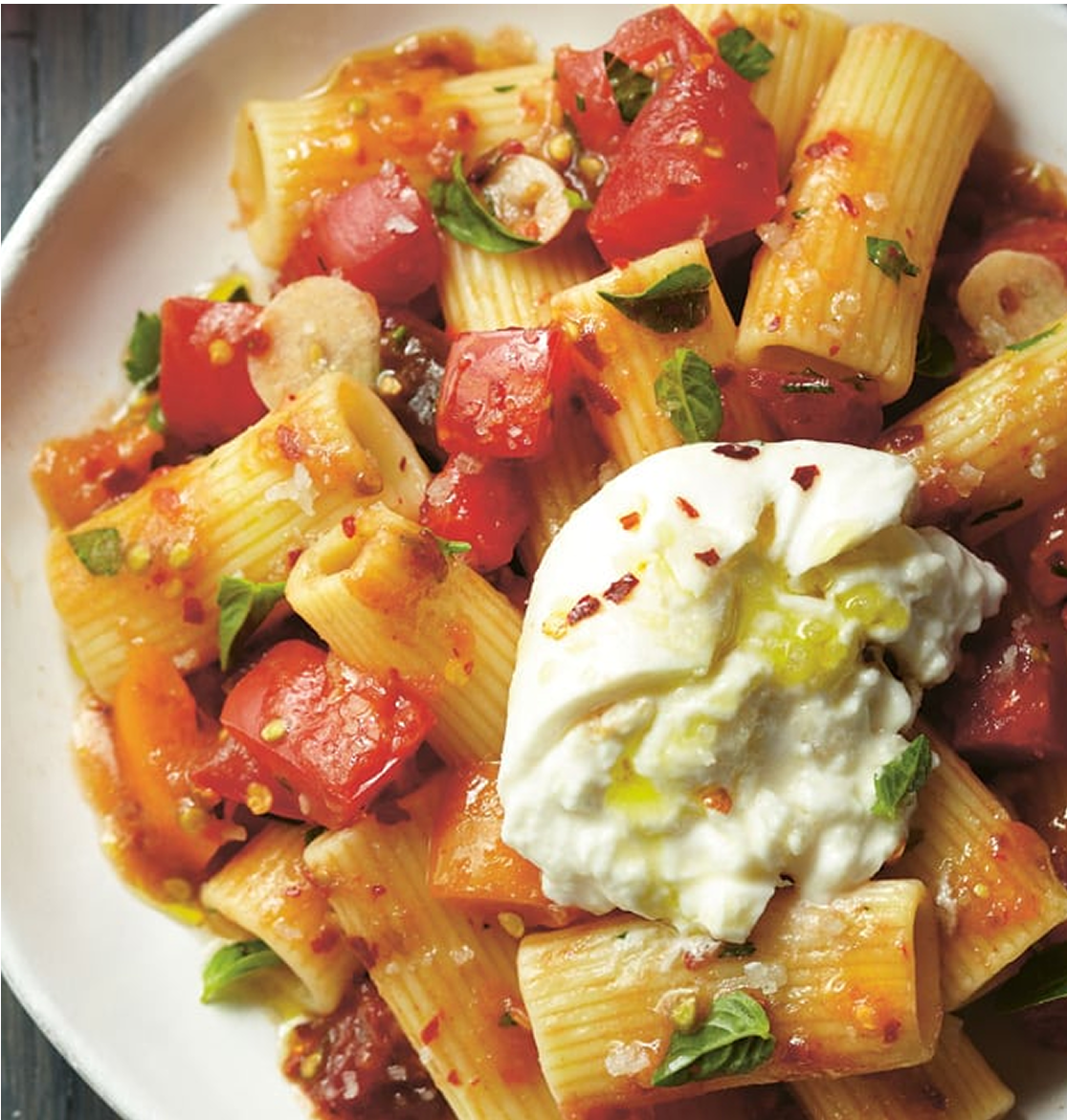 Pasta with ricotta cheese