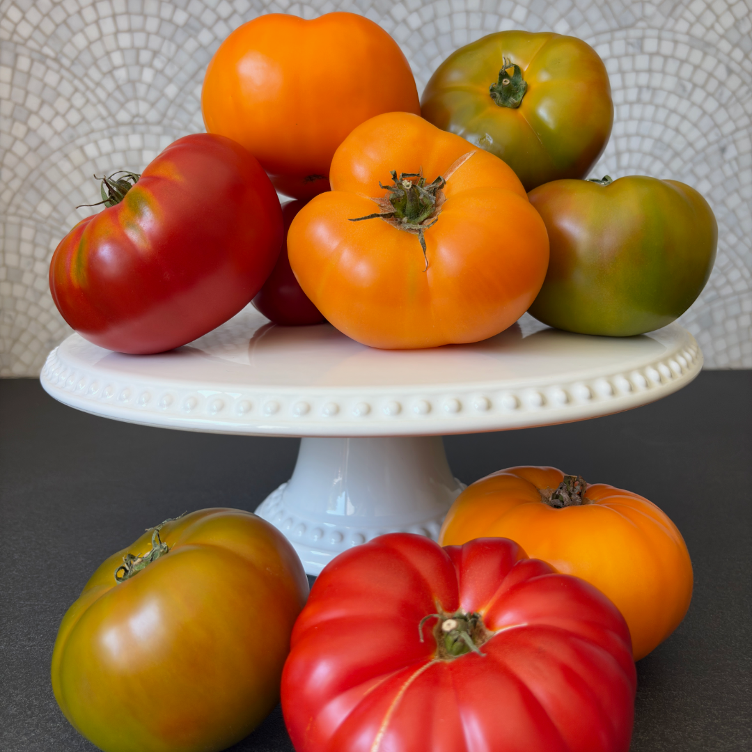Flavor Flight: Red, Orange, and Green Heirlooms